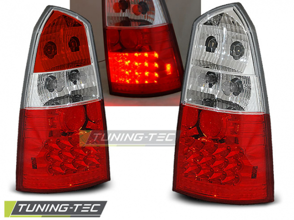 LED Upgrade Design Rückleuchten für Ford Focus Mk1 Turnier 98-04 rot/klar